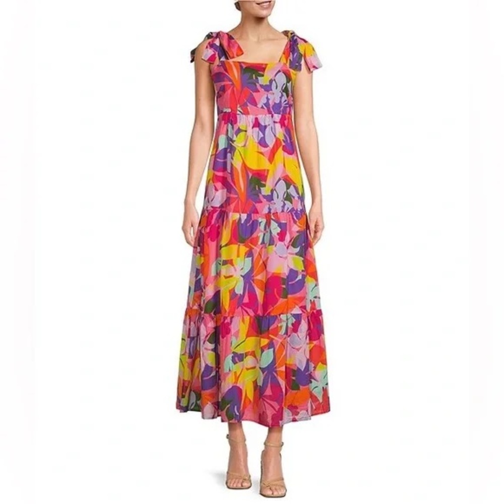 NWOT Jude Connally Vibrant Multicolor Maxi Dress
